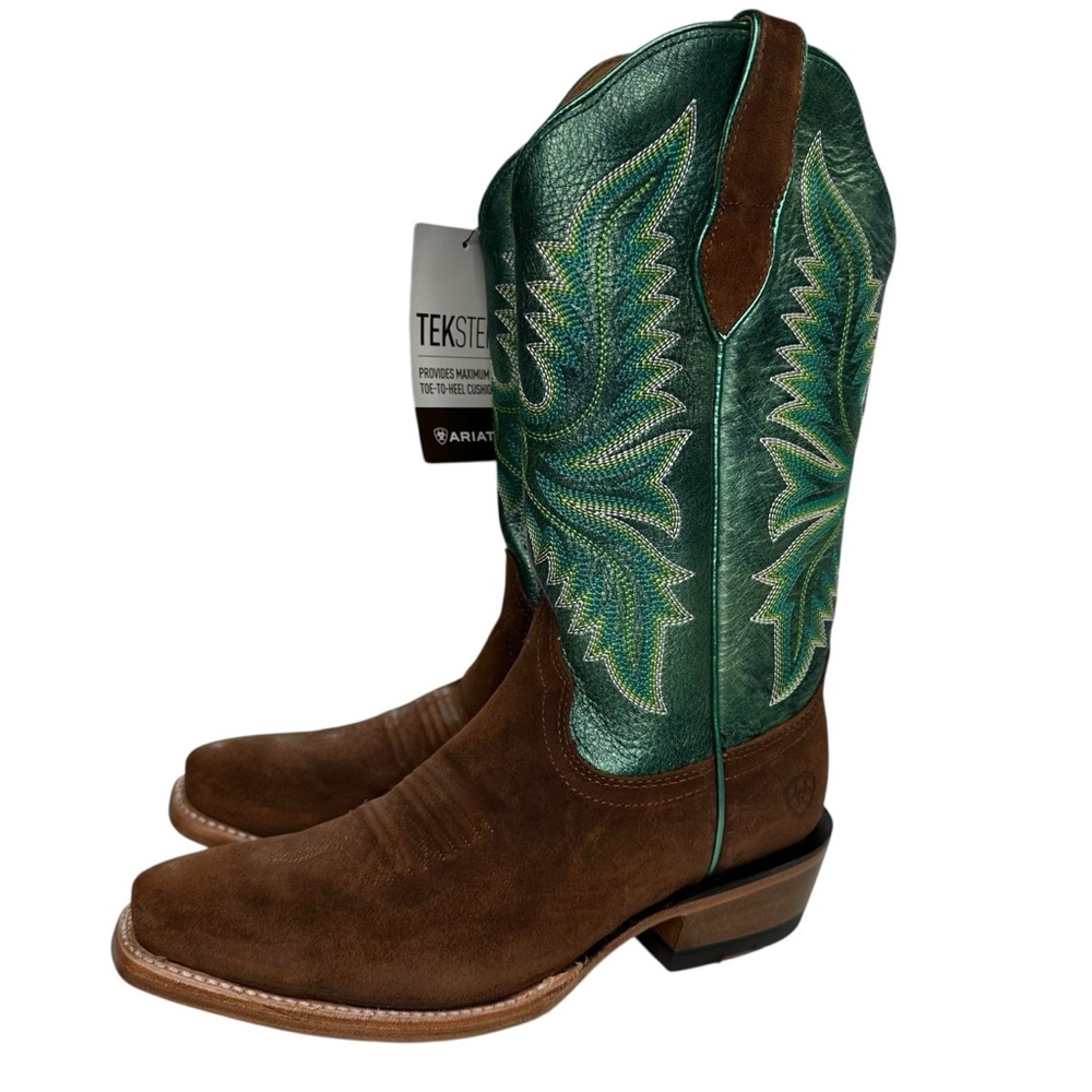 Ariat Futurity Flash K Toe Western Boots in Glazed Ginger Night Vision. Sz: 8 - Picture 4 of 14